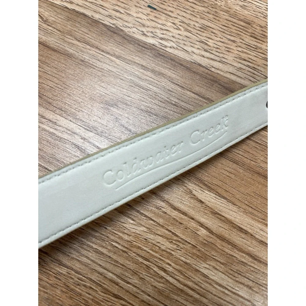 Coldwater Creek Del Rio Crocodile Embossed Leather Belt Women's Size 2x ‎ NEW